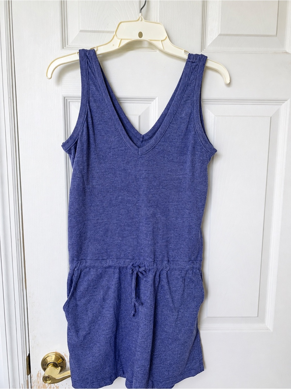 Chaser Blue V-Neck Sleeveless Romper